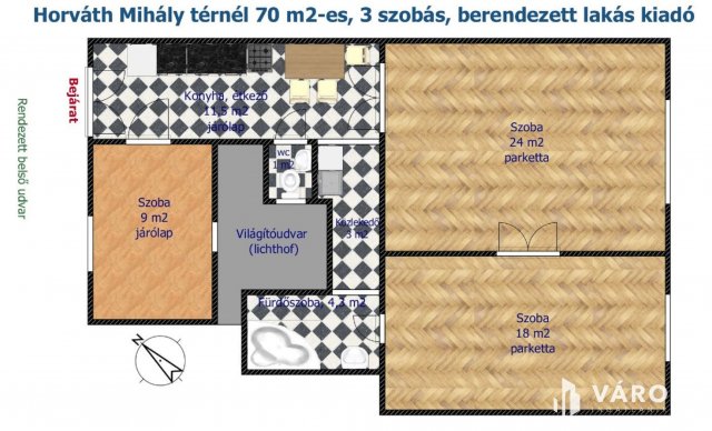 Kiadó téglalakás, albérlet, Budapesten, VIII. kerületben