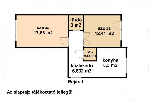 Eladó panellakás, Békéscsabán 25.5 M Ft, 2 szobás