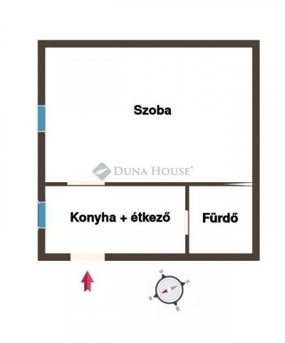 Eladó téglalakás, Budapesten, VI. kerületben 51.2 M Ft, 1 szobás