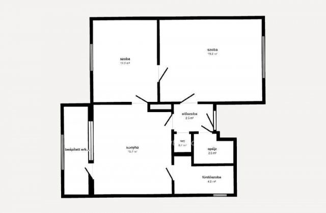 Eladó téglalakás, Edelényben 17.5 M Ft, 2 szobás