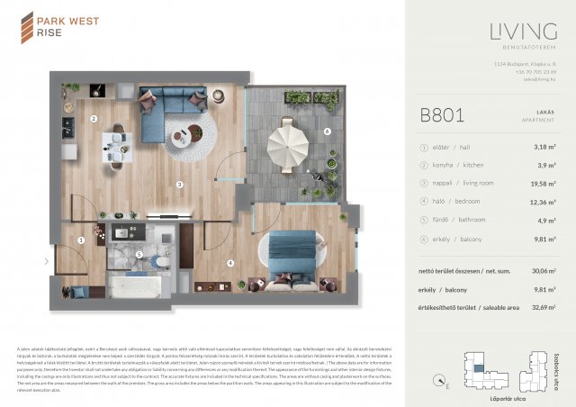 Eladó téglalakás, Budapesten, XIII. kerületben, Szabolcs utcában