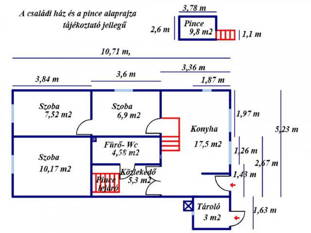 Eladó családi ház, Pilisen 14.99 M Ft, 1+2 szobás