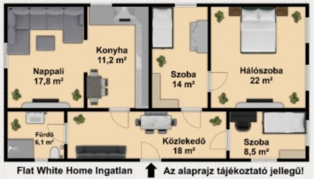 Eladó családi ház, Kübekházán 47.7 M Ft, 4 szobás