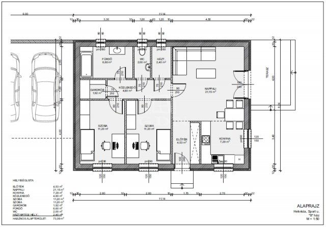 Eladó családi ház, Helvécián 61.9 M Ft, 2 szobás