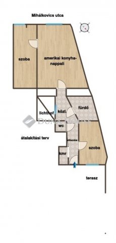 Eladó téglalakás, Budapesten, IX. kerületben 52.9 M Ft, 2 szobás