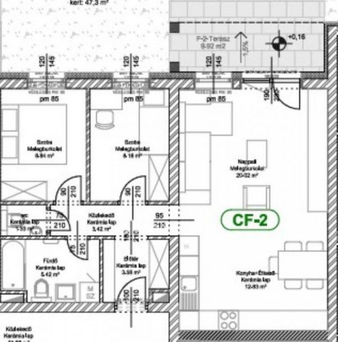 Eladó téglalakás, Levélen 64.9 M Ft, 3 szobás