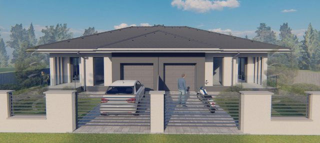 Eladó ikerház, Hajdúsámsonon 89.9 M Ft, 4 szobás