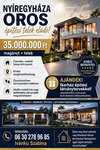 Eladó telek, Nyíregyházán 35 M Ft / költözzbe.hu