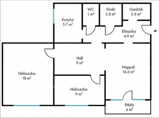Eladó panellakás, Budapesten, X. kerületben 79.9 M Ft, 3 szobás