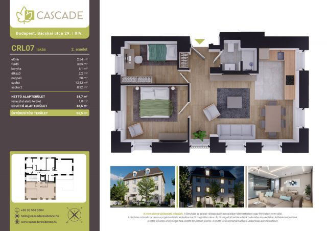 Eladó téglalakás, Budapesten, XIV. kerületben, Bácskai utcában