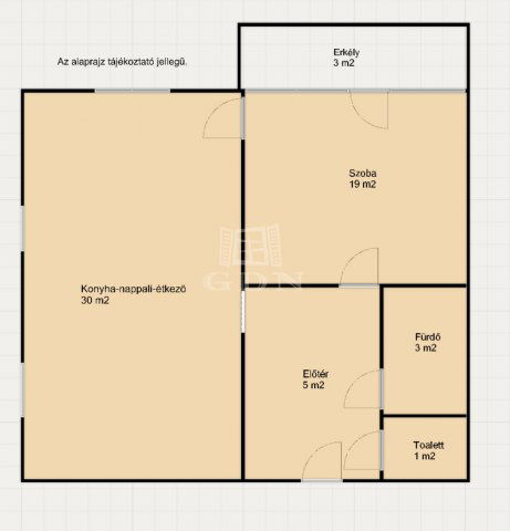 Eladó téglalakás, Zalaegerszegen 55 M Ft, 2 szobás