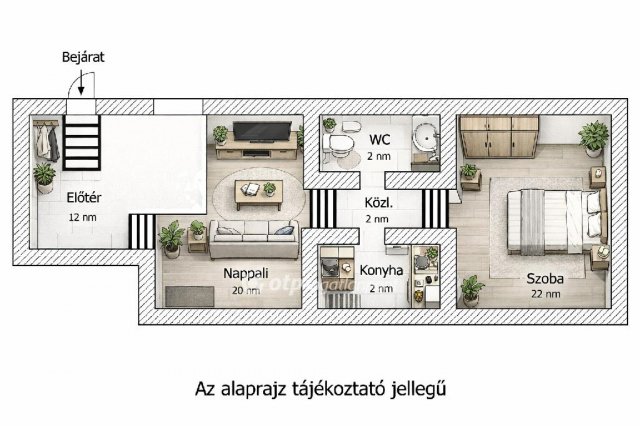 Eladó téglalakás, Budapesten, III. kerületben 28 M Ft, 2 szobás