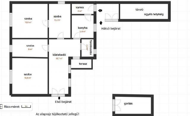 Eladó családi ház, Cserkeszőlőn 49.99 M Ft, 2+2 szobás