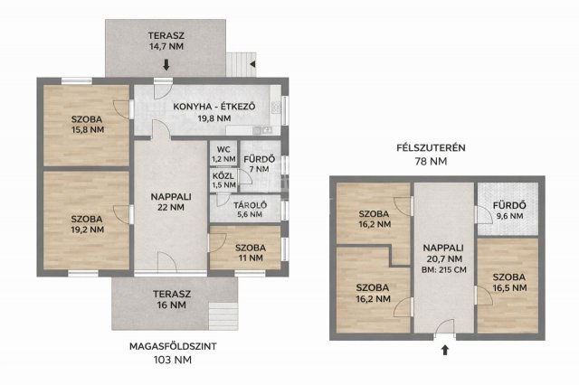 Eladó családi ház, Érden 109 M Ft, 8 szobás