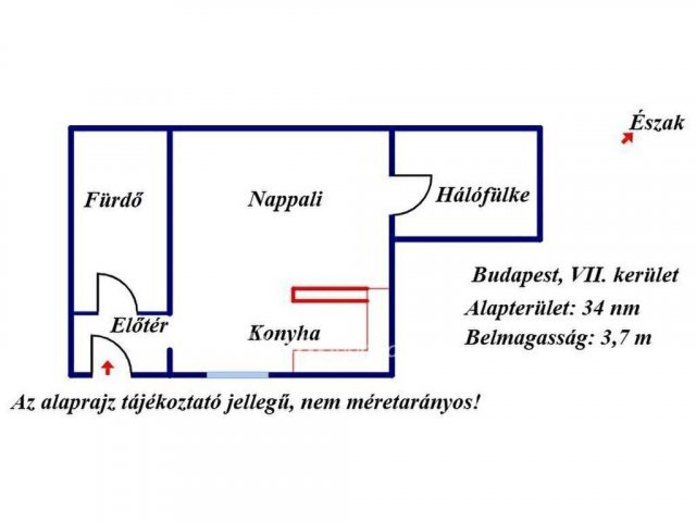 Eladó téglalakás, Budapesten, VII. kerületben 50 M Ft