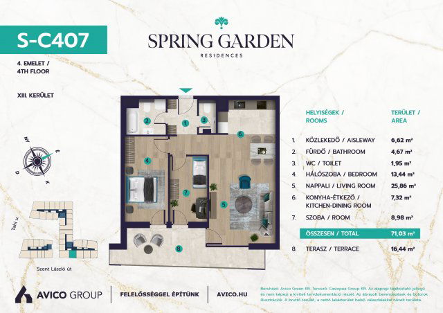 Eladó téglalakás, Budapesten, XIII. kerületben 127.79 M Ft