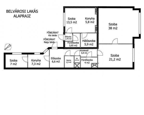 Eladó téglalakás, Budapesten, V. kerületben 169.9 M Ft