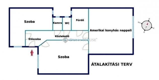 Eladó téglalakás, Budapesten, IX. kerületben 79.9 M Ft, 2 szobás