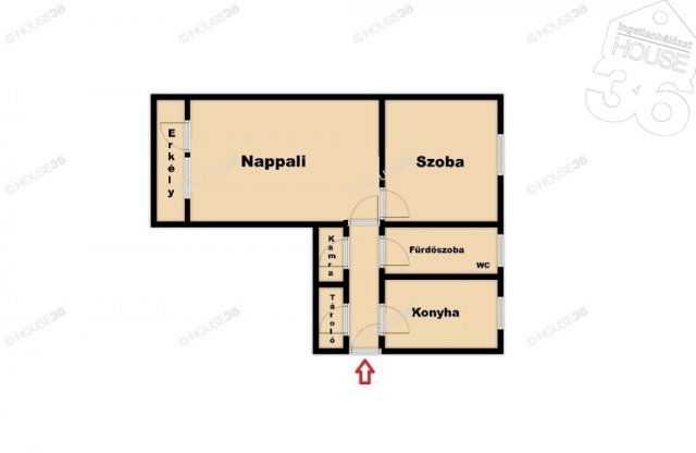 Eladó téglalakás, Kecskeméten 48.9 M Ft, 2 szobás