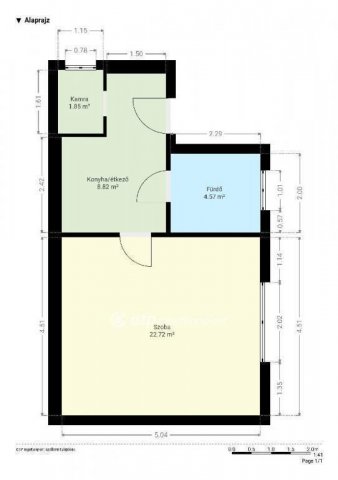 Eladó téglalakás, Pápán 24.99 M Ft, 1 szobás