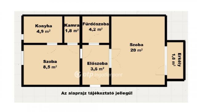 Eladó téglalakás, Budapesten, XX. kerületben 49.9 M Ft