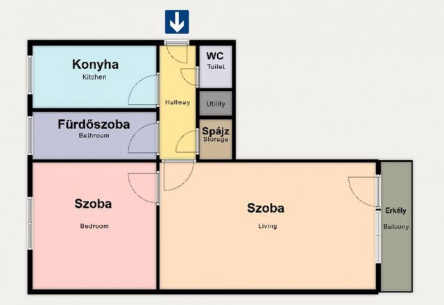 Eladó téglalakás, Kiskunhalason 28.5 M Ft, 2 szobás