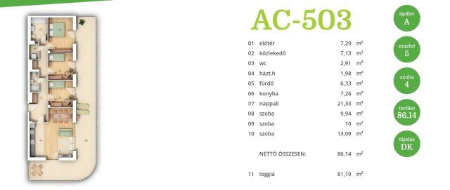 Eladó téglalakás, Budapesten, XIV. kerületben 193.8 M Ft