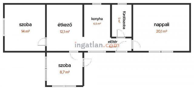 Eladó családi ház, Balatonbogláron 85 M Ft, 2 szobás