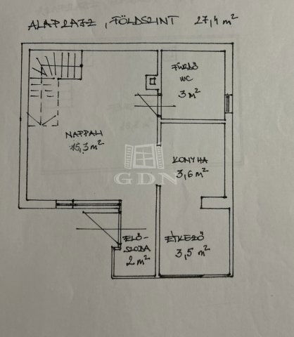 Eladó családi ház, Dunabogdányban 48.9 M Ft, 2 szobás