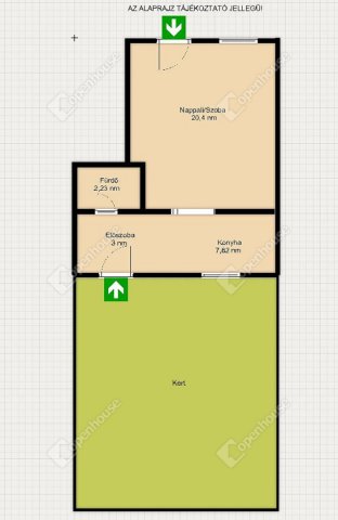 Eladó családi ház, Szegeden 9 M Ft, 1 szobás