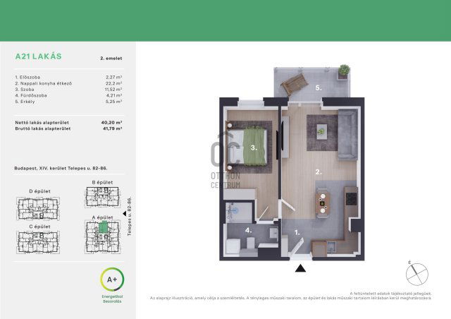Eladó téglalakás, Budapesten, XIV. kerületben 73.5 M Ft