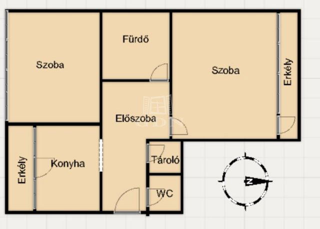 Eladó téglalakás, Zalaegerszegen 38.9 M Ft, 2 szobás