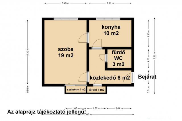 Kiadó téglalakás, albérlet, Békéscsabán 90 E Ft / hó