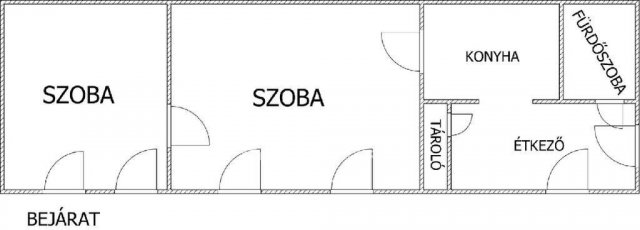 Eladó téglalakás, Egerben 43.9 M Ft, 2 szobás
