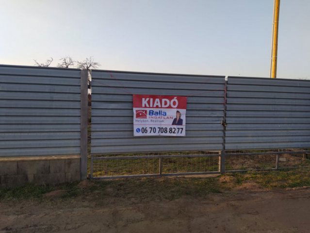 Kiadó telek, Budapesten, XVII. kerületben 120 E Ft / hó