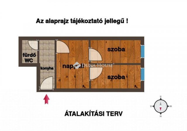 Eladó téglalakás, Budapesten, VIII. kerületben 39.9 M Ft