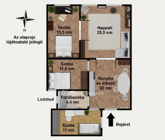 Eladó téglalakás, Budapesten, VIII. kerületben 134.9 M Ft