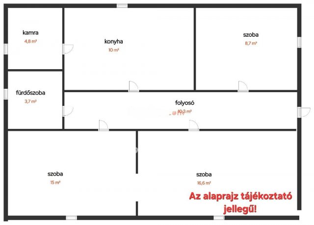 Eladó családi ház, Tiszaföldváron 14.5 M Ft, 3 szobás