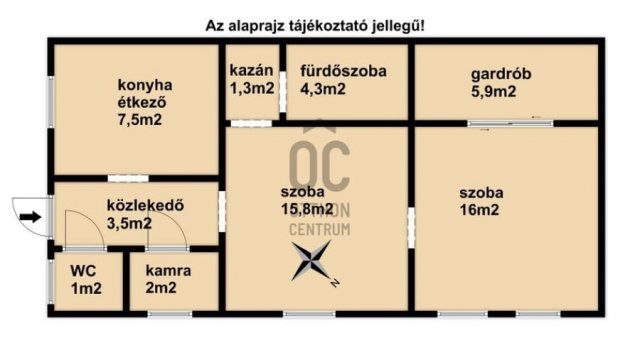 Eladó családi ház, Bázakerettyén 30 M Ft, 2 szobás