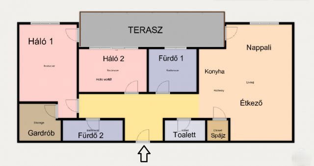 Eladó téglalakás, Budapesten, XIV. kerületben, Amerikai úton