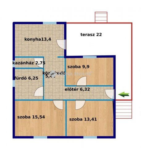 Eladó családi ház, Esztergomban 55 M Ft, 3 szobás
