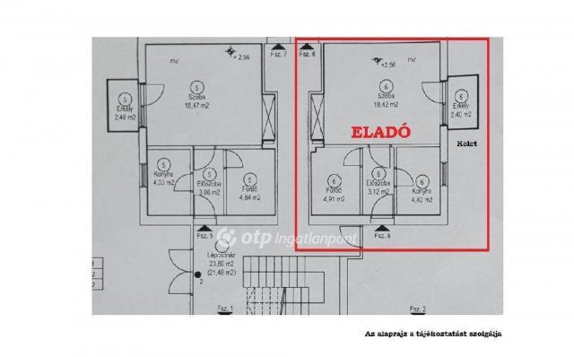 Eladó téglalakás, Budapesten, XXII. kerületben 44.9 M Ft