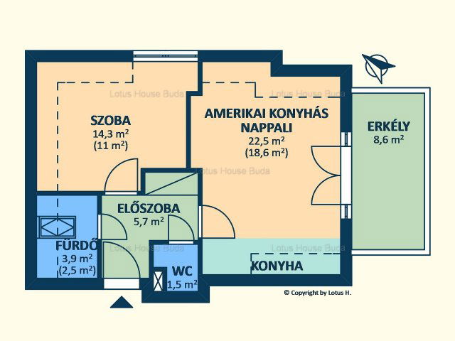 Eladó téglalakás, Budapesten, XI. kerületben 87.5 M Ft, 2 szobás