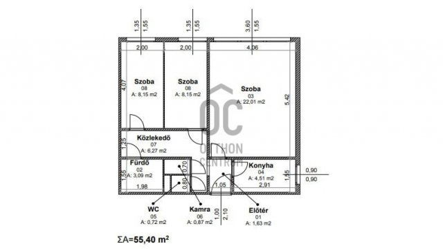 Eladó panellakás, Budapesten, IV. kerületben 63.9 M Ft, 3 szobás