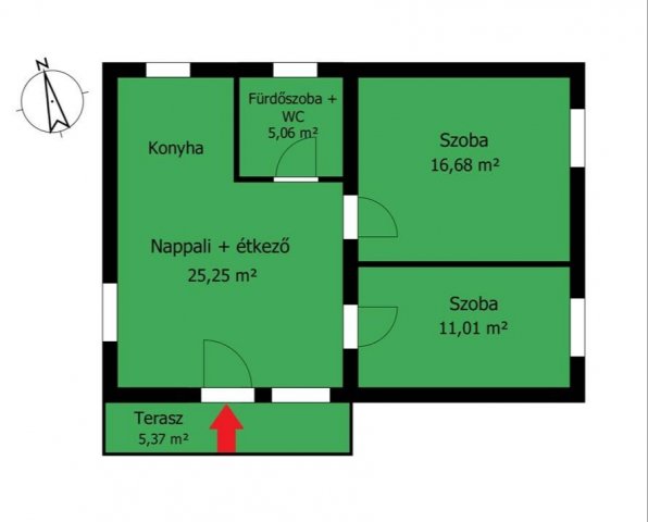 Eladó családi ház, Petneházán 8.9 M Ft, 2 szobás