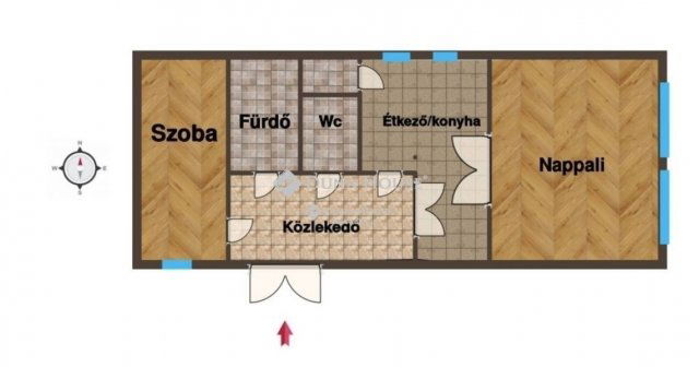 Eladó téglalakás, Kecskeméten 42 M Ft, 2 szobás