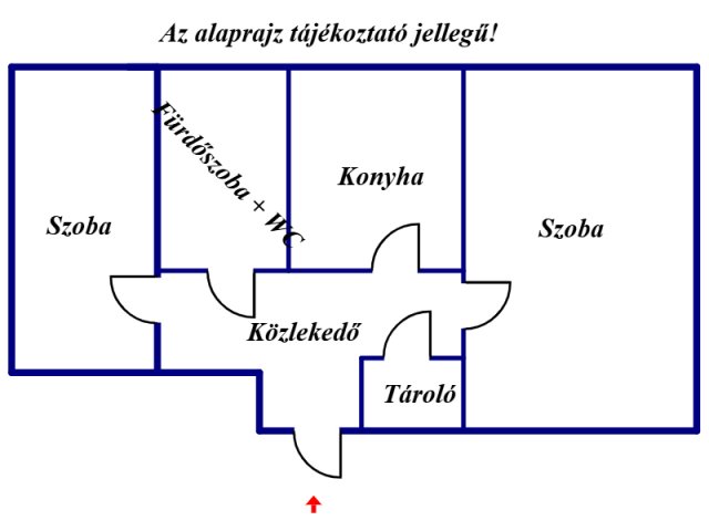 Eladó téglalakás, Nyíregyházán 41.9 M Ft, 2 szobás