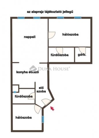 Eladó téglalakás, Budapesten, V. kerületben 346.5 M Ft, 3 szobás