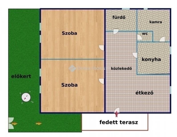 Eladó családi ház, Vecsésen 62 M Ft, 2 szobás