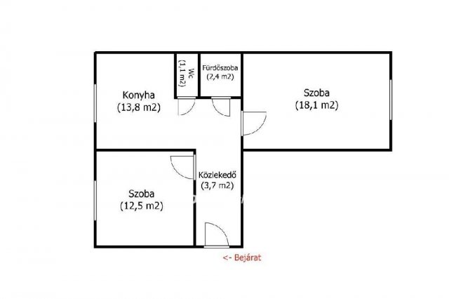 Kiadó panellakás, albérlet, Miskolcon 125 E Ft / hó, 2 szobás